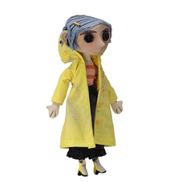 NECA Coraline Doll with Yarn Hair and Raincoat