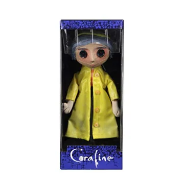 NECA Coraline Doll with Yarn Hair and Raincoat