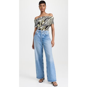 AFRM Women's Divya Bodysuit - Zebra Print Chic Style