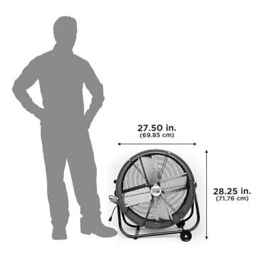 Maxx Air 24" Industrial Fan Heavy Duty - Rugged Performance