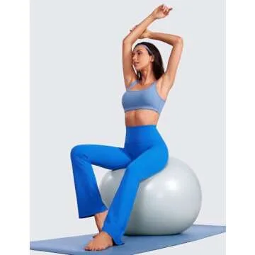 CRZ YOGA Women's Flare Leggings - Comfy & Stylish