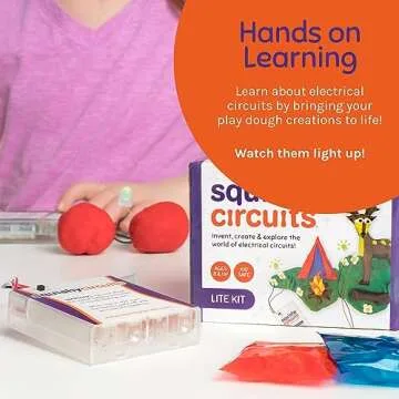 Squishy Circuits Lite Kit - Add-On Kit with an Additional Battery Holder - Explore Electrical Circuits with Play Dough - STEM Science Kits for Kids Age 8-12 - Used in Homes, Classrooms, and More!