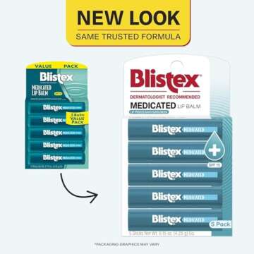Blistex Medicated Lip Balm with SPF 15 for Dry Lips
