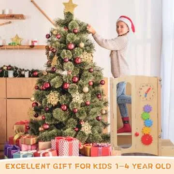 JUZBOT Toddler Tower - Safe Foldable Kitchen Stool Helper