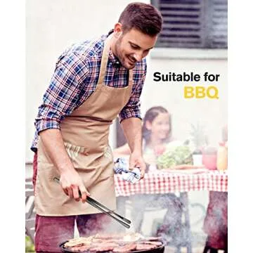 4 Pcs Fine Long Tweezer Tongs Professional Black, 12'' and 10'' Stainless Steel for Kitchen, Food, Cooking, Repairing, Sea food and BBQ