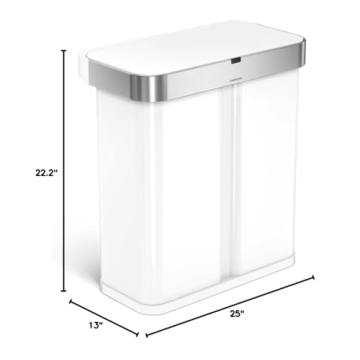 SimpleHuman 58L Voice-Activated Kitchen Trash Can