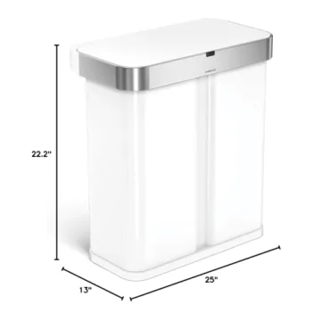 SimpleHuman 58L Voice-Activated Kitchen Trash Can