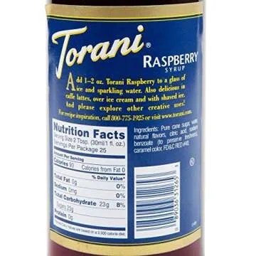 Torani Raspberry Syrup for Teas and Desserts - 25.4 oz