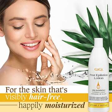 GiGi Post Waxing Treatment, Post Epilation Lotion, Skin Moisturizer, Replenishes Moisture and Softens Skin, 16 fl. oz.