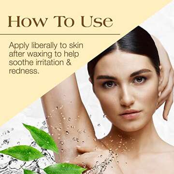 GiGi Post Waxing Treatment, Post Epilation Lotion, Skin Moisturizer, Replenishes Moisture and Softens Skin, 16 fl. oz.