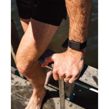 WHOOP HydroKnit Wrist Band, Fast-Drying and Sweat-Wicking, Retains 30% Less Moisture, 4.0 Compatible, Night Swim