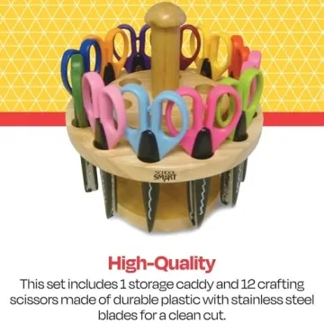 School Smart Paper Edger Scissors Set for Crafting Fun