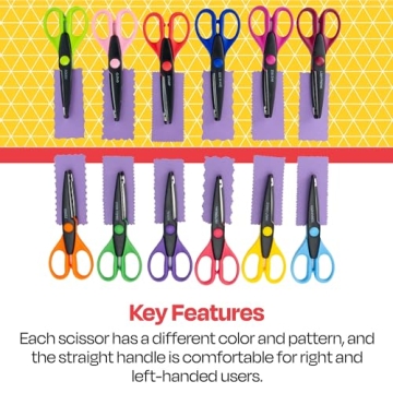 School Smart Paper Edger Scissors Set for Crafting Fun