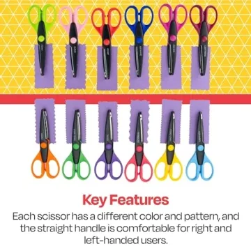 School Smart Paper Edger Scissors Set for Crafting Fun