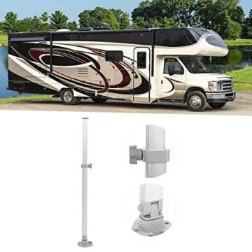 Fold Up Adjustable Telescopic Height,Rv Table Top,Computer Monitor Stands,510?760Mm Height Adjustable Table Leg Lifting Telescopic Folding Support for Rv Boat Yacht