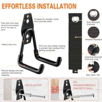 HUPBIPY Heavy Duty Garage Utility Hooks for Storage Solutions