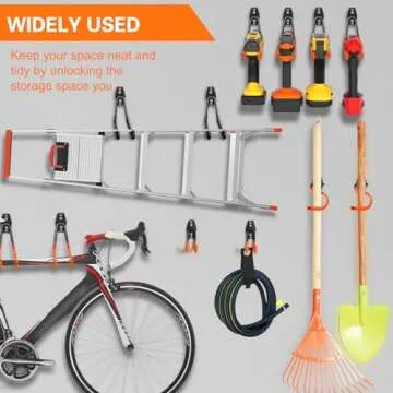 HUPBIPY Heavy Duty Garage Utility Hooks for Storage Solutions