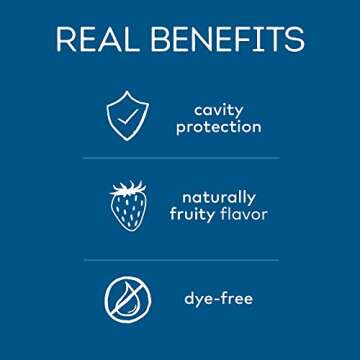 Tom's of Maine Anticavity Fluoride Children's Toothpaste, Kids Toothpaste, Natural Toothpaste, Silly Strawberry, 4.2 Ounce , 3 Count (Pack of 1)