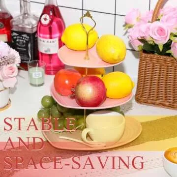 Layhit Valentine's Day 3 Tier Cupcake Stands for Parties