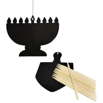 Hanukkah Scratch Art Cards for Kids - 24-Pack Fun