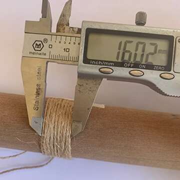 1000 Feet (c. 333 Yards) 2mm 3 ply Natural Jute Twine String Rolls for Artworks and Crafts, Gift Wrapping, Picture Display and Gardening (2mm)