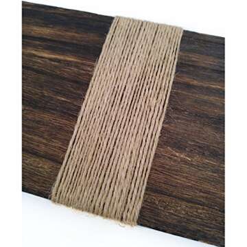 1000 Feet (c. 333 Yards) 2mm 3 ply Natural Jute Twine String Rolls for Artworks and Crafts, Gift Wrapping, Picture Display and Gardening (2mm)