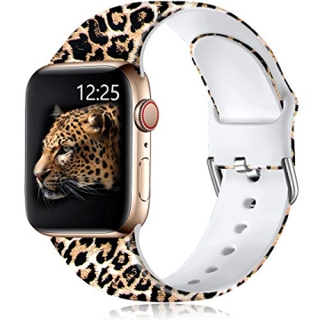 Muranne Band Compatible with Apple Watch SE 41mm 40mm 38mm for Women Girls Fancy Cute Fadeless Flora...