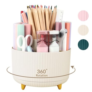 SKYDUE 360 Degree Rotating Desk Organizer for Efficient Organization