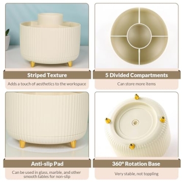 SKYDUE 360 Degree Rotating Desk Organizer for Efficient Organization