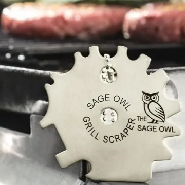 Sage Owl Bristle-Free BBQ Grill Scraper for Safe Grilling