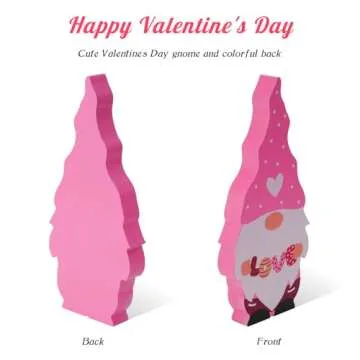 Enchanting Wooden Valentine's Gnome Decor for Everyone