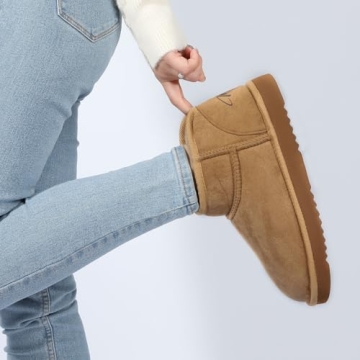Cozy Women’s Short Bootie Slippers for Winter Comfort