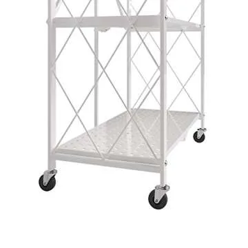 SogeHome Foldable 3-Tier Storage Shelf with Wheels