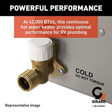 GIRARD Tankless RV Water Heater, 12V Power, 42,000 BTUs, Quiet Operation, Onboard Microprocessor, Digital User Control Panel, Freeze Protection, Easy Installation - 2022107534