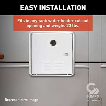 GIRARD Tankless RV Water Heater, 12V Power, 42,000 BTUs, Quiet Operation, Onboard Microprocessor, Digital User Control Panel, Freeze Protection, Easy Installation - 2022107534