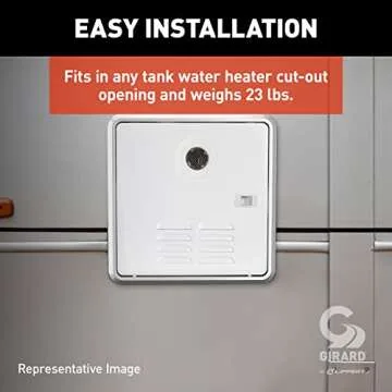 GIRARD Tankless RV Water Heater, 12V Power, 42,000 BTUs, Quiet Operation, Onboard Microprocessor, Digital User Control Panel, Freeze Protection, Easy Installation - 2022107534