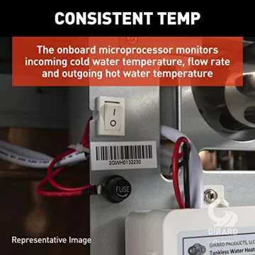 GIRARD Tankless RV Water Heater, 12V Power, 42,000 BTUs, Quiet Operation, Onboard Microprocessor, Digital User Control Panel, Freeze Protection, Easy Installation - 2022107534