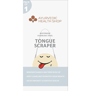 Stainless Steel Tongue Scraper for Fresh Breath & Health