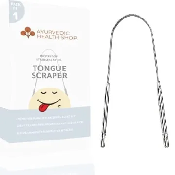 Stainless Steel Tongue Scraper for Fresh Breath & Health