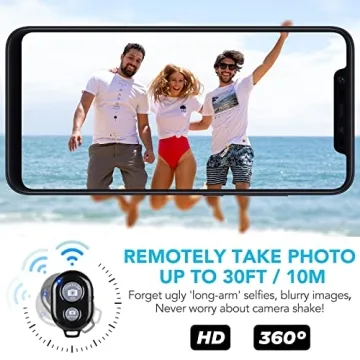 Wireless Camera Remote for iPhone & Android - 2 Pack