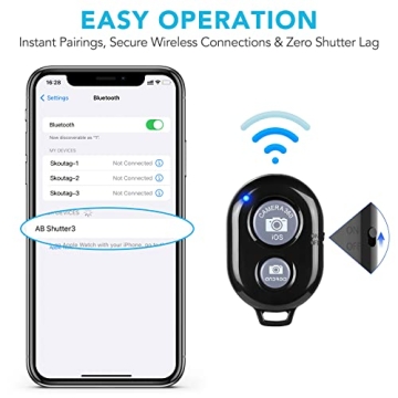 Wireless Camera Remote for iPhone & Android - 2 Pack