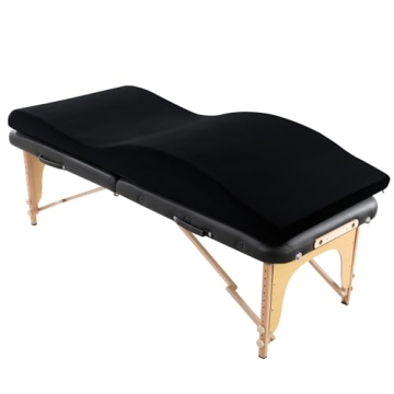 BALAPET Ergonomic Curvy Foam Massage Bed Mattress Topper with Removable Velvet Cover, Supportive Mas...