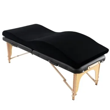 BALAPET Ergonomic Curvy Foam Massage Bed Mattress Topper with Removable Velvet Cover, Supportive Mas...