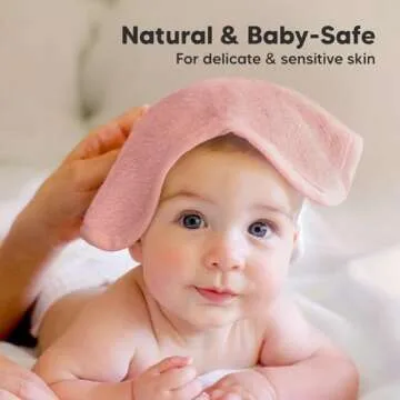 6-Pack Baby Washcloths - Soft Viscose from Bamboo Washcloth, Baby Wash Cloths for Newborn, Kids, Bath Baby Towels, Face Towel, Face Cloths for Washing Face (Rosy)