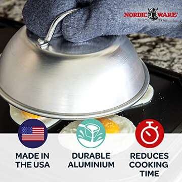 Nordic Ware 365 Indoor/Outdoor Cheese Melting Dome - Perfectly Melt Cheese on Any Dish!
