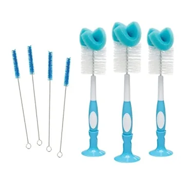 Dr. Brown's Vent Cleaning Baby Bottle Brushes & Cleaning Kit - 7pk (4 Vent & 3 Sponge)