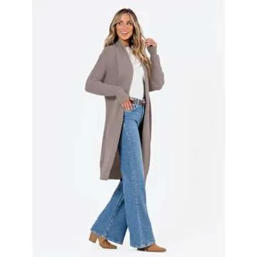LILLUSORY Women's Oversized Long Cardigan Sweater - Cozy Style