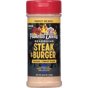 Famous Dave's Seasoning Variety Bundle - 2 pck, Steak & Burger & Rib Rub (13.75 oz.)