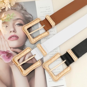 Stylish JASGOOD Plus Size Women's Leather Belt for Versatile Outfits