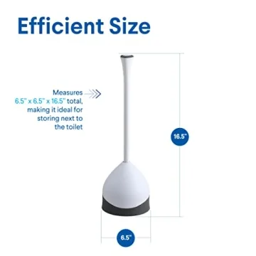 Clorox Toilet Plunger with Caddy - Stylish and Effective Solution